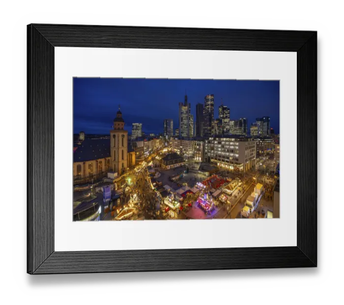 Framed Print : At Hauptwache, in the evening