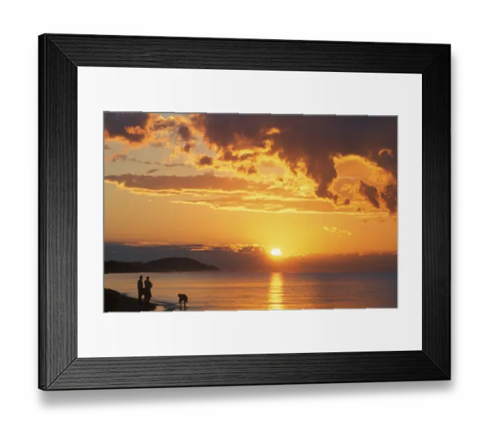 Framed Print : Sunrise over Lake Malawi near Kande