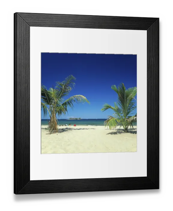 Framed Print : Palm beach near Kande on Lake Malawi Framed Print : Palm beach near Kande on Lake Malawi
