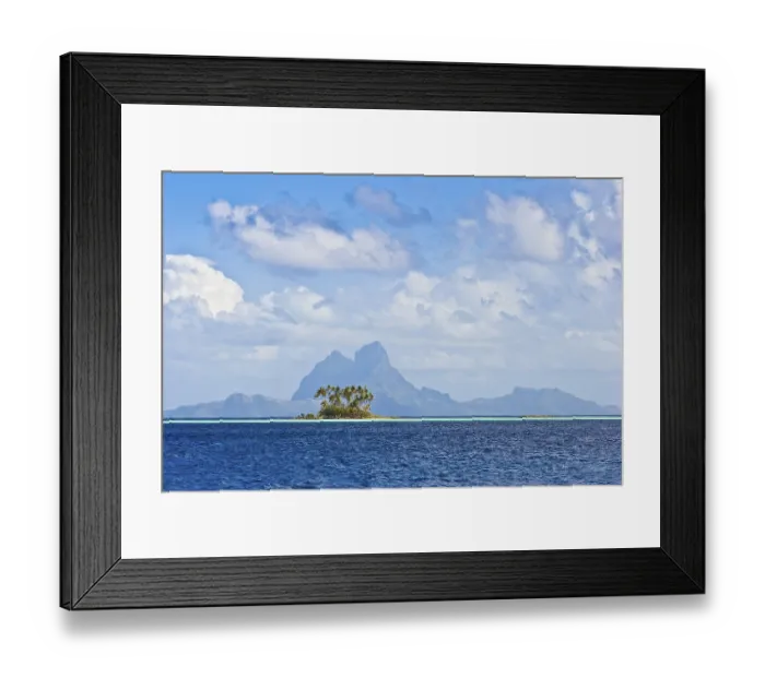 Framed Print : Island of Bora Bora, Society Island Framed Print : Island of Bora Bora, Society Island