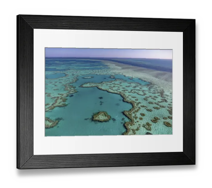 Framed Print : Coral Reef, Heart Reef, part of Hardy Reef