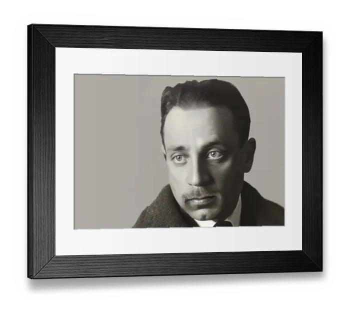 Framed Print : Portrait of Rainer Maria Rilke