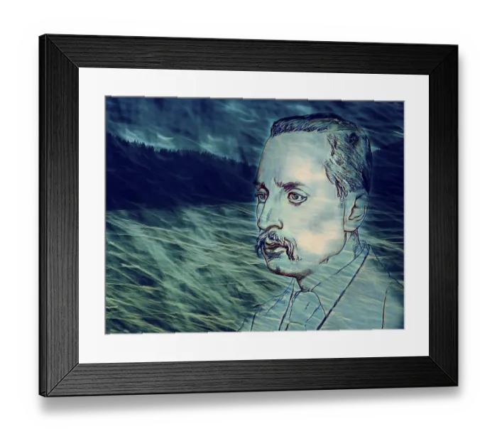 Framed Print : Portrait of Rainer Maria Rilke