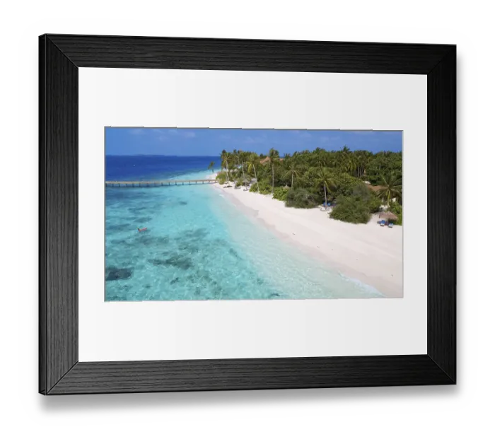 Framed Print : Maldives Filaidhoo Island, Lagoon