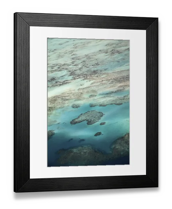 Framed Print : The Great Barrier Reef World Heritage Site near Port Douglas