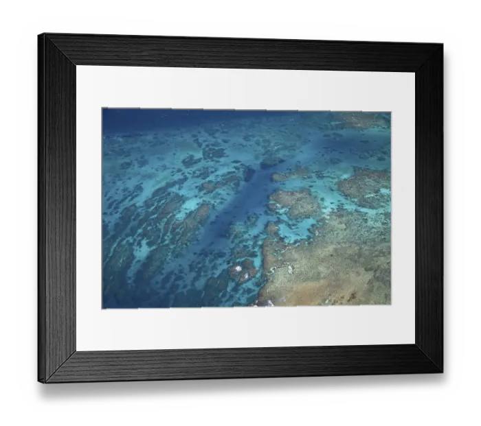 Framed Print : The Great Barrier Reef World Heritage Site near Port Douglas Framed Print : The Great Barrier Reef World Heritage Site near Port Douglas