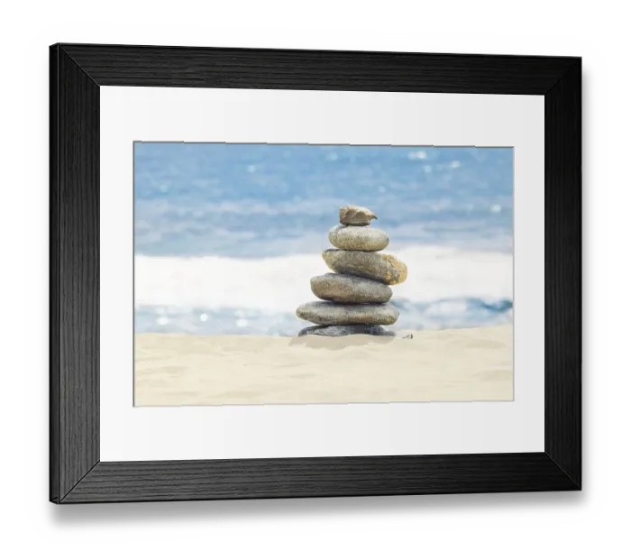 Framed Print : Concept of balance and harmony