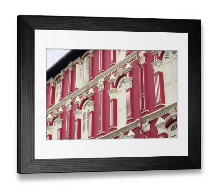 Framed Print : Fragment of traditional building facade in Chinatown of Singapore Fragment of traditional building fa Framed Print : Fragment of traditional building facade in Chinatown of Singapore Fragment of traditional building fa