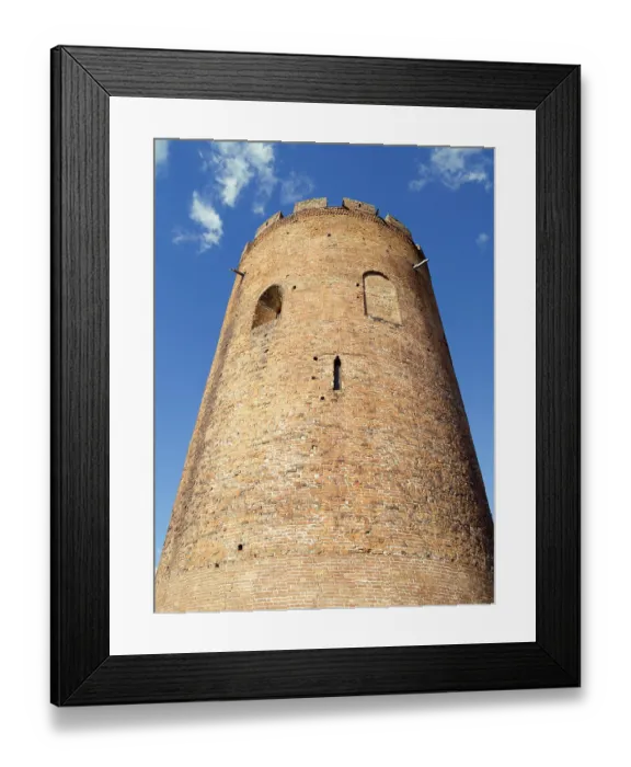 Framed Print : 13th century fortification tower known as White Tower or Belaya Vezha in Kamenets town