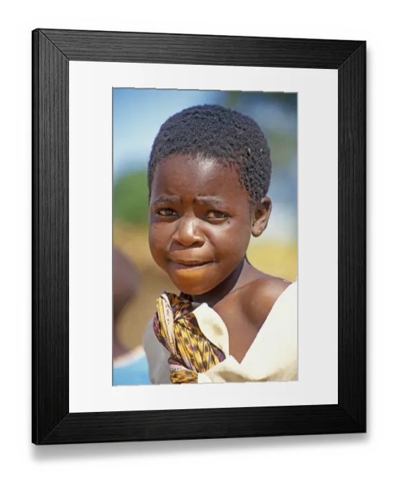 Framed Print : Portrait of a girl, Bwangu Mzimba Framed Print : Portrait of a girl, Bwangu Mzimba