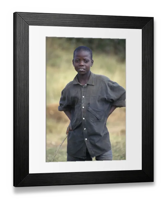 Framed Print : Portrait of a teenager, Bwangu Mzimba
