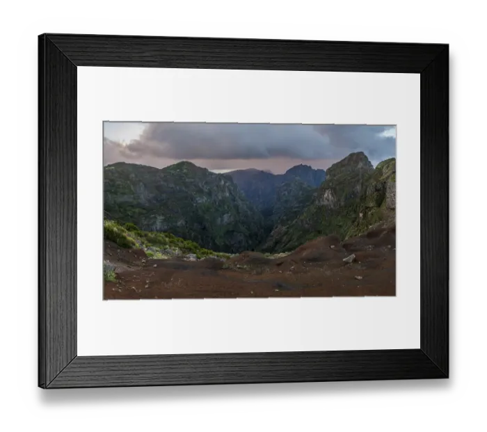 Framed Print : Sunset at Pico do Arieiro, hiking trail PR1 Framed Print : Sunset at Pico do Arieiro, hiking trail PR1