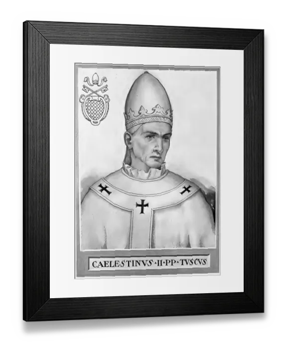 Framed Print : Coelestine II, originally Guido di Castello
