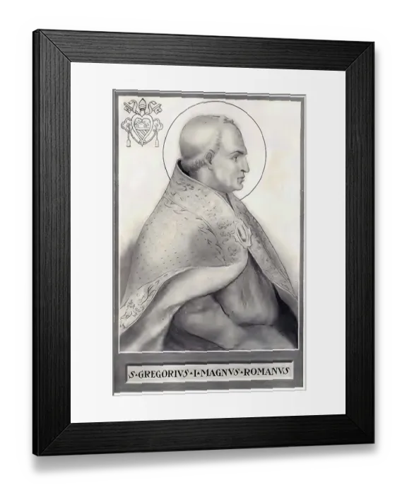 Framed Print : Gregory the Great (Gregorius, as Pope Gregory I)