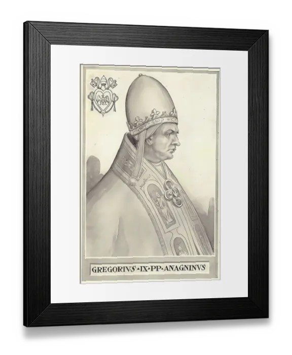 Framed Print : Gregory IX, originally Ugolino dei Conti di Segni (Hugo) Framed Print : Gregory IX, originally Ugolino dei Conti di Segni (Hugo)