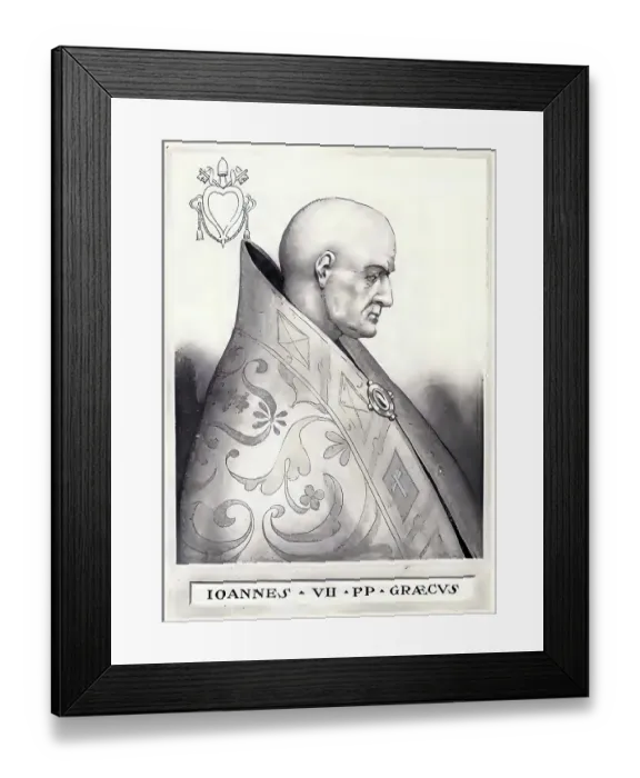 Framed Print : John VII (born in the 7th century in Rossano) Framed Print : John VII (born in the 7th century in Rossano)