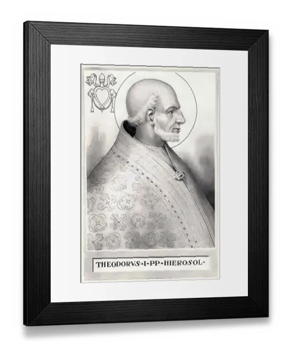 Framed Print : Theodore I (born in the 6th or 7th century in Jerusalem)
