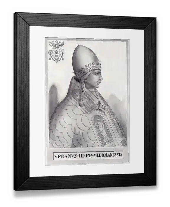 Framed Print : Urban III (born around 1120 in Milan) Framed Print : Urban III (born around 1120 in Milan)