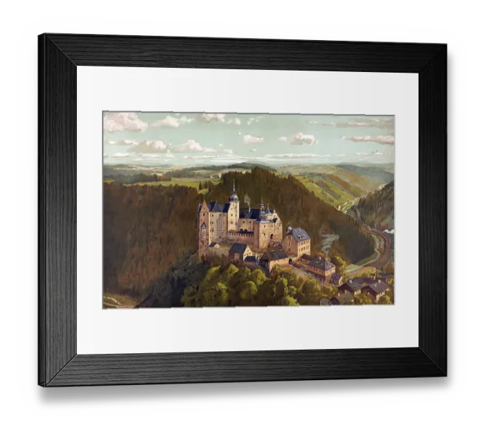 Framed Print : Lauenstein Castle in the Franconian Forest Framed Print : Lauenstein Castle in the Franconian Forest