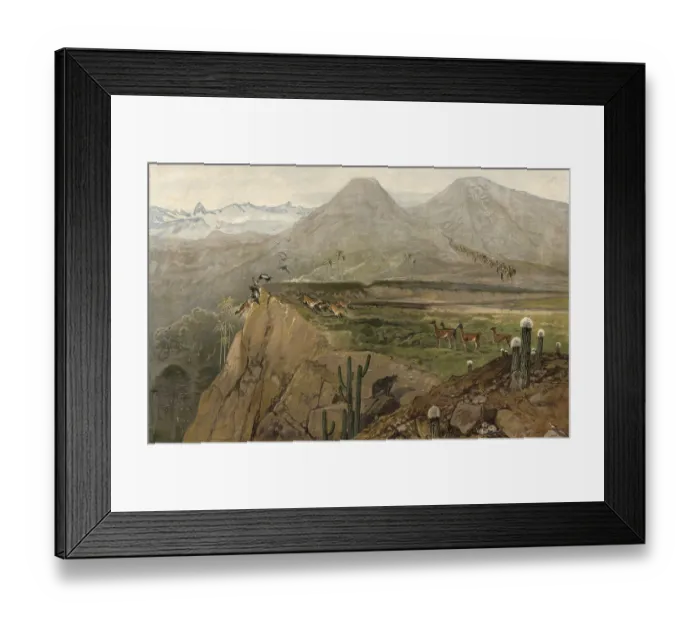 Framed Print : Landscape in the Cordilleras, Cordillera