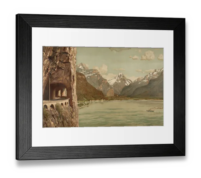 Framed Print : On the Uri branch of Lake Lucerne Framed Print : On the Uri branch of Lake Lucerne