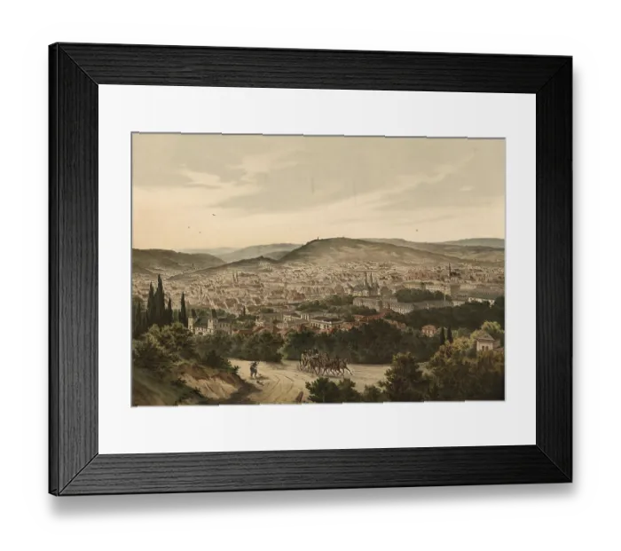 Framed Print : Panorama of Stuttgart, Baden-Wurttemberg Framed Print : Panorama of Stuttgart, Baden-Wurttemberg