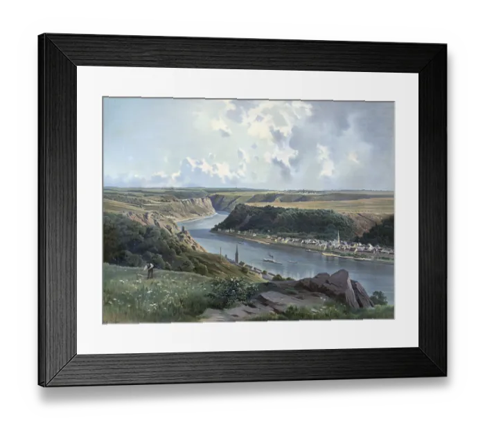 Framed Print : The Rhine near St. Goar, Rhineland-Palatinate