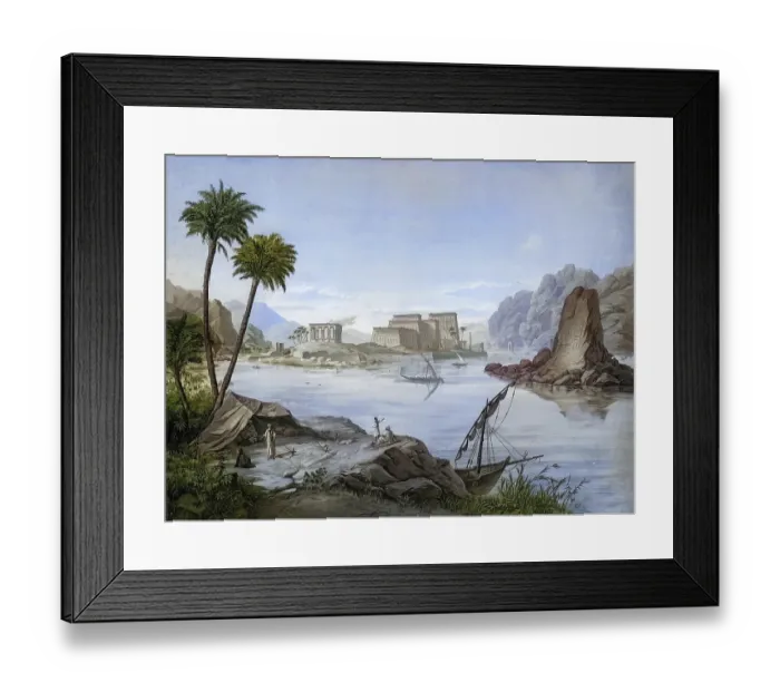 Framed Print : The Temple of Isis on Philae is an important ancient Egyptian archaeological site located today on the island of