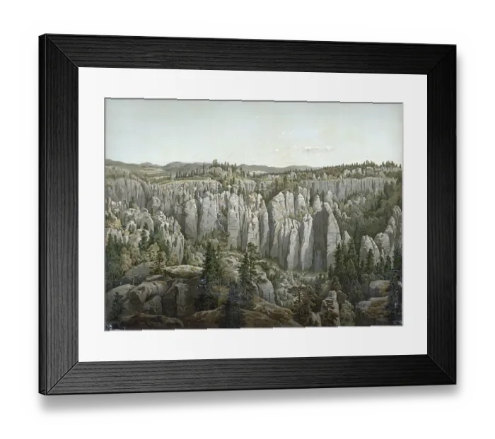 Framed Print : Weckelsdorf rock town, Teplicke skaly Framed Print : Weckelsdorf rock town, Teplicke skaly