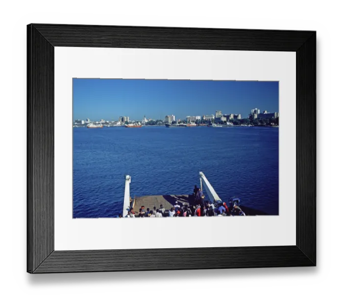 Framed Print : Kivuko ferry goes to Dar es-Salaam