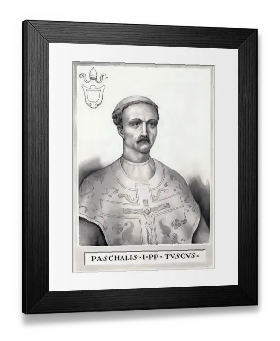 Framed Print : Paschalis I (born Easter in Rome) Framed Print : Paschalis I (born Easter in Rome)