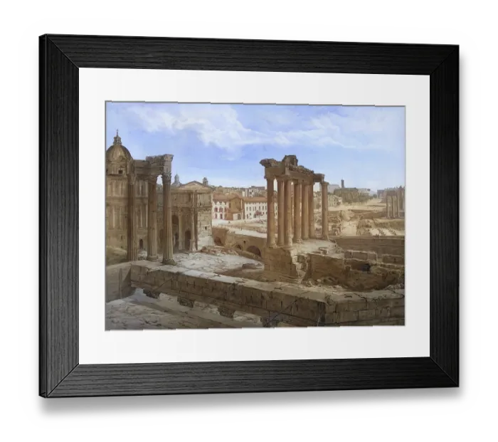 Framed Print : Roman Forum, Roman Market Square