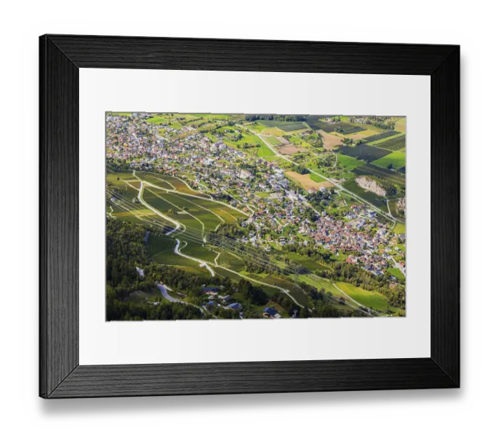 Framed Print : The towns of Chalais and Rechy in the Rhone Valley Framed Print : The towns of Chalais and Rechy in the Rhone Valley
