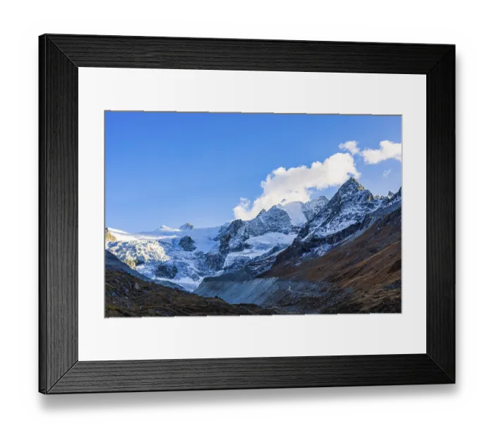 Framed Print : Clouds over the peaks of the Grand Cornier Framed Print : Clouds over the peaks of the Grand Cornier