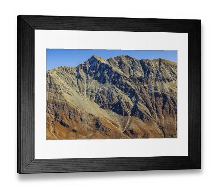 Framed Print : The peaks of the Les Diablons mountains