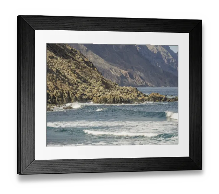 Framed Print : Wild coastal landscape with rocks Framed Print : Wild coastal landscape with rocks