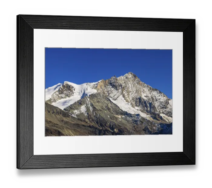 Framed Print : Snowy peak of Weisshorn mountain Framed Print : Snowy peak of Weisshorn mountain