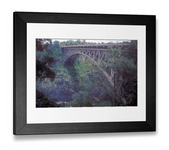 Framed Print : Zambezi Bridge, Zambezi, Victoria Falls