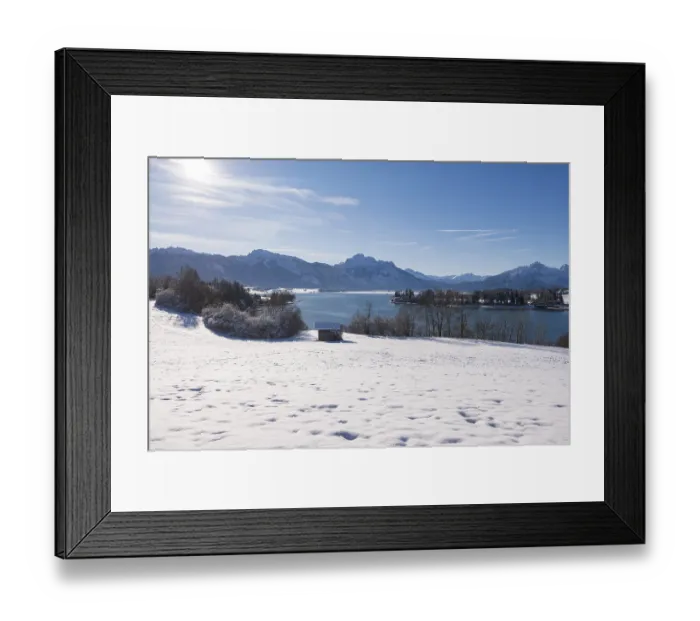 Framed Print : Clear winter panorama with snow Framed Print : Clear winter panorama with snow