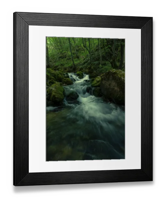 Framed Print : Small waterfalls on the Bigar river
