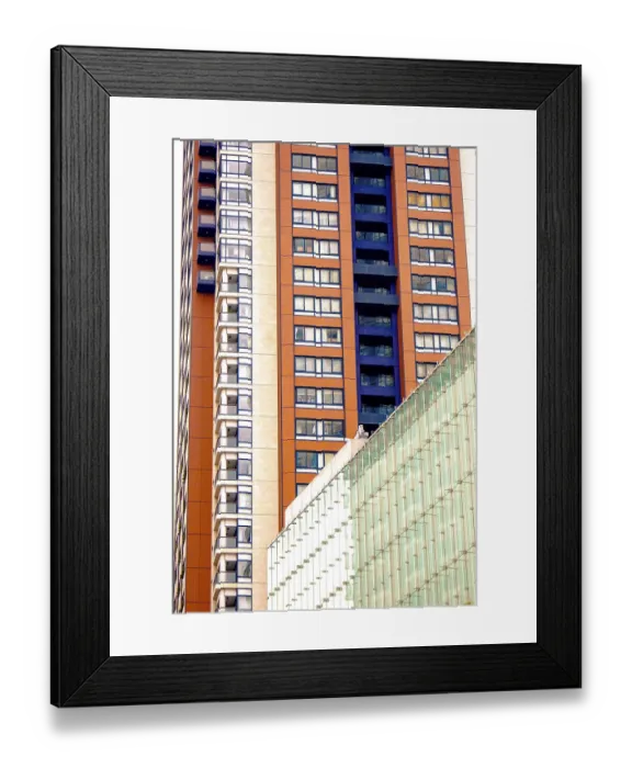 Framed Print : Skyscrapers and business buildings in Tokyo capital of Japan
