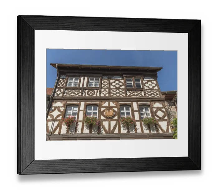 Framed Print : Historic half-timbered facade Framed Print : Historic half-timbered facade