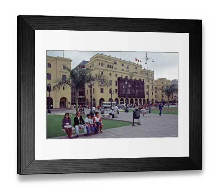 Framed Print : Plaza de Armas, Lima, Peru, September 1997