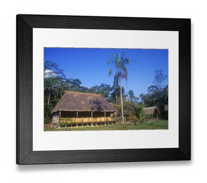 Framed Print : Jungle Lodge Explorer's Inn Framed Print : Jungle Lodge Explorer's Inn