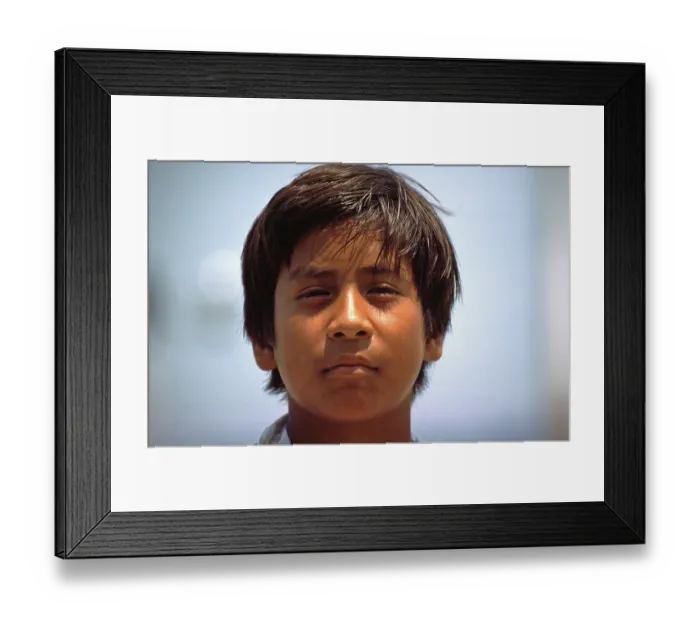 Framed Print : Portrait of a teenager, Iquitos Framed Print : Portrait of a teenager, Iquitos