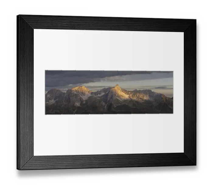 Framed Print : Sunrise on the Mindelheim via ferrata