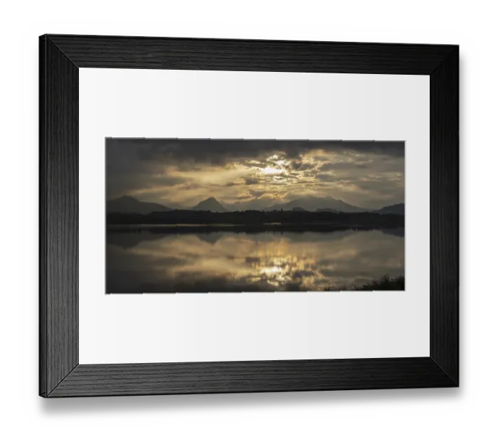 Framed Print : Sunset panorama, Hopfensee, Hopfen am See