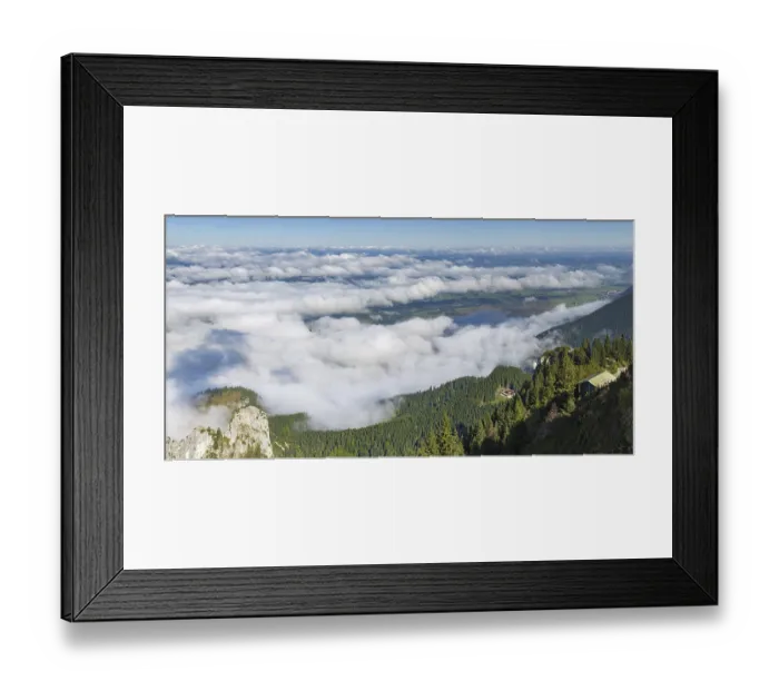 Framed Print : Panorama from Tegelberg, 1881m Framed Print : Panorama from Tegelberg, 1881m
