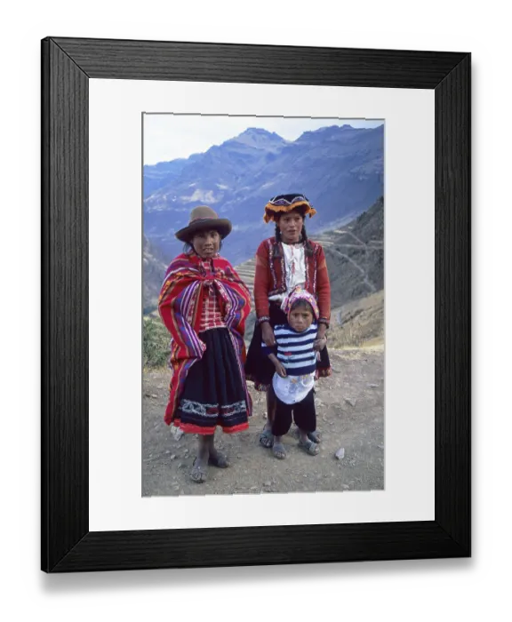 Framed Print : Children in traditional clothing Framed Print : Children in traditional clothing