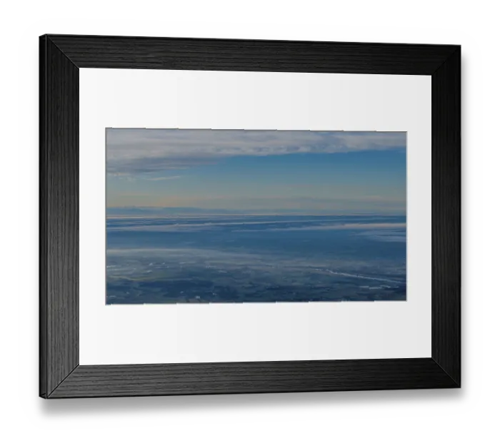 Framed Print : The view shows the Danube and the sky above